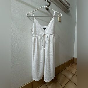 White Eyelet Midi Dress